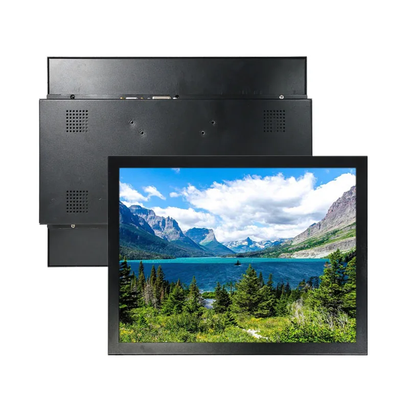 10 12 15 17 дюймов Встроенный Настенный промышленный емкостный сенсорный монитор с интерфейсом VGA подходит для мониторинга дисплея