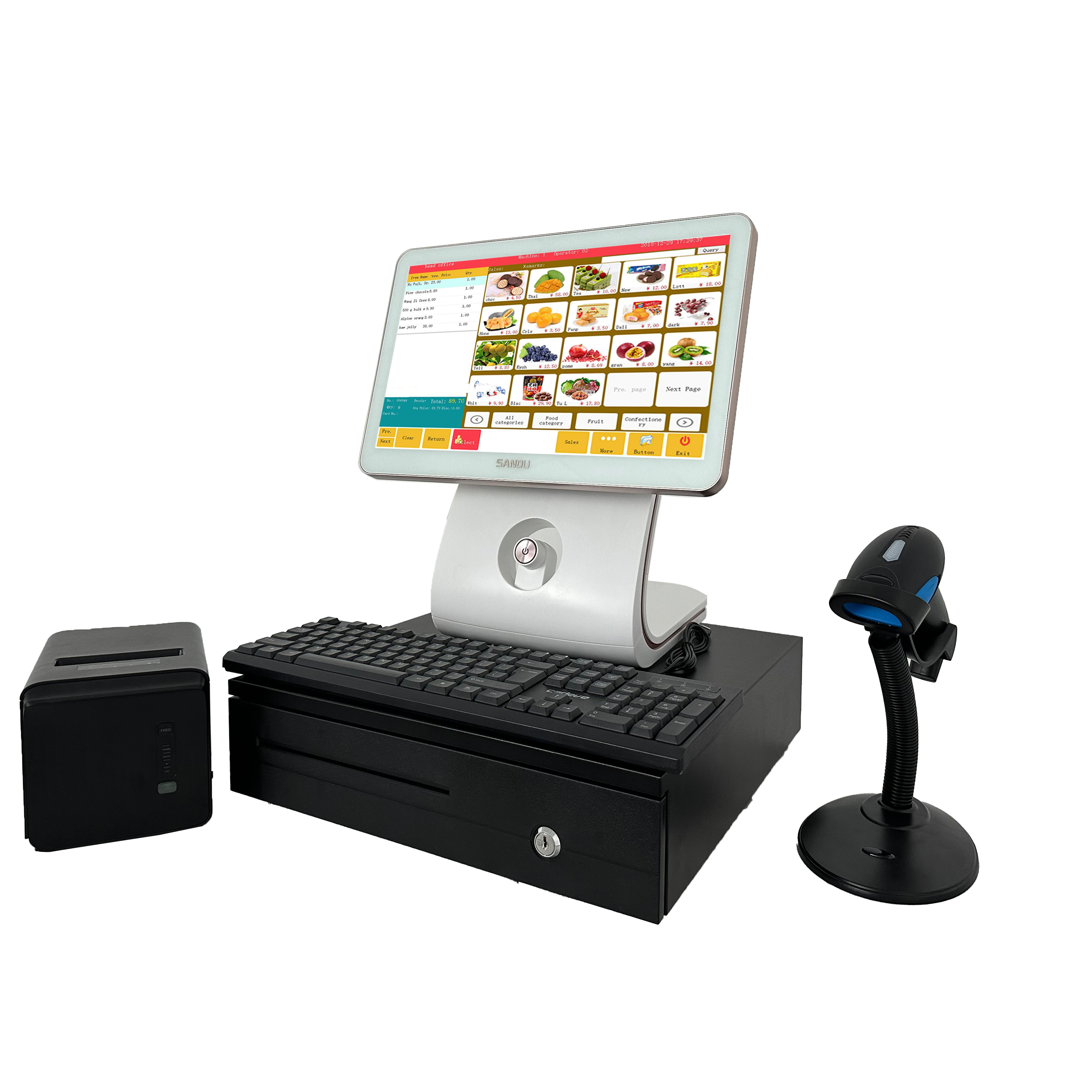 15 6 дюймов оптовая продажа все в одном система windows pos кассовый аппарат продаж