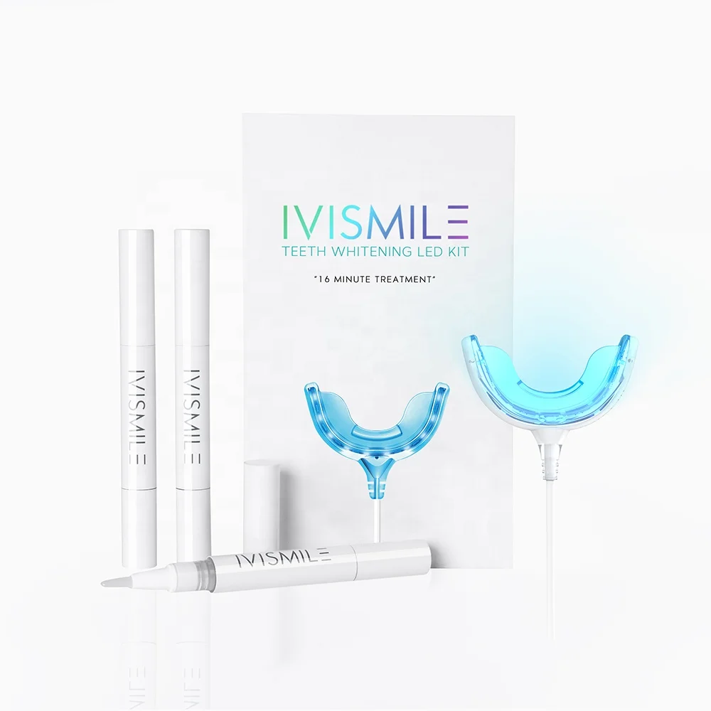 IVISMILE Teeth Whitening Blue Light And Red Dual Light Phone Professional Teeth Whitening Kit In Dental Office