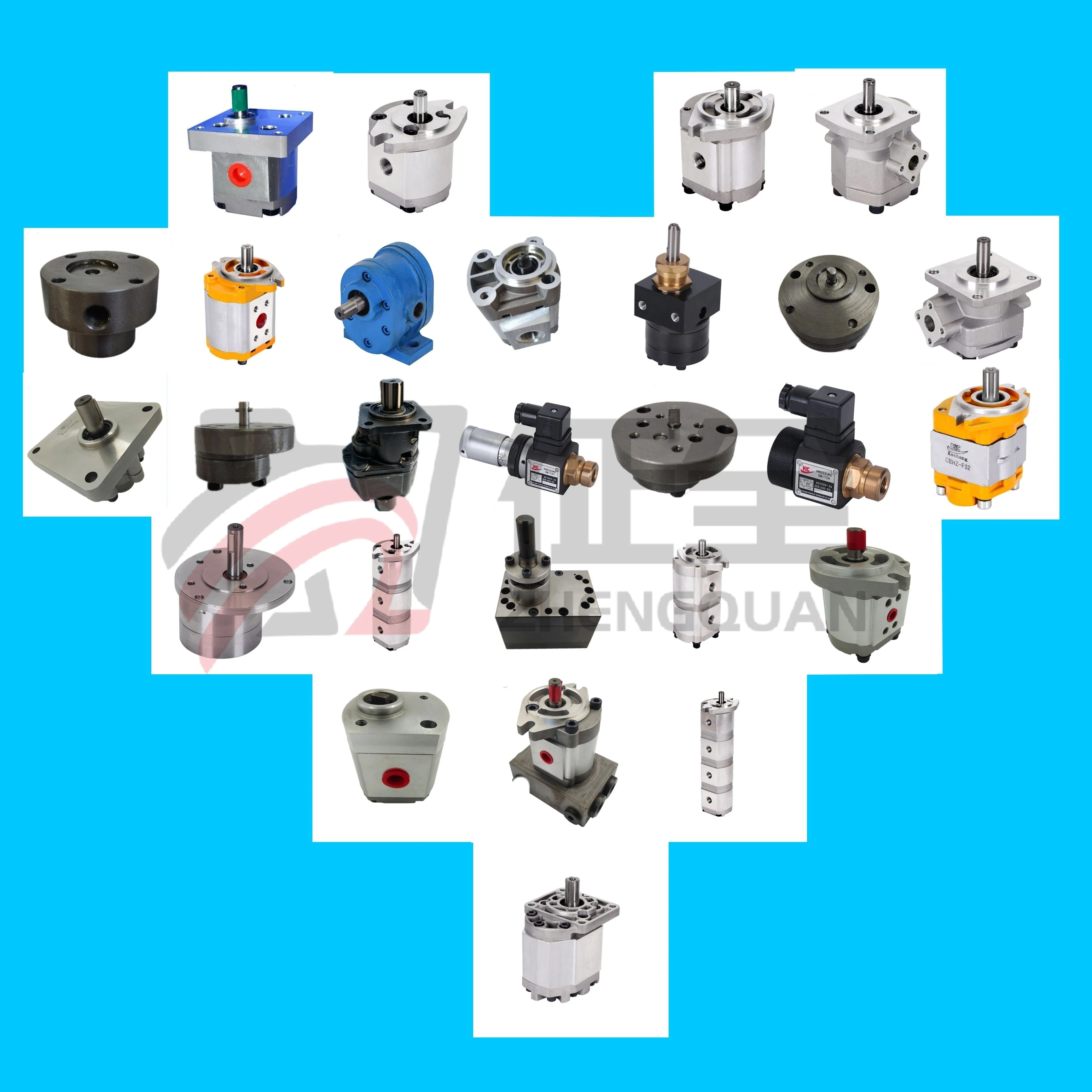 Zhengquan HGP-3A-F28R HGP series ODM/OEM oil gear pump manufacturers direct price concessions gear oil pump hydraulic custom