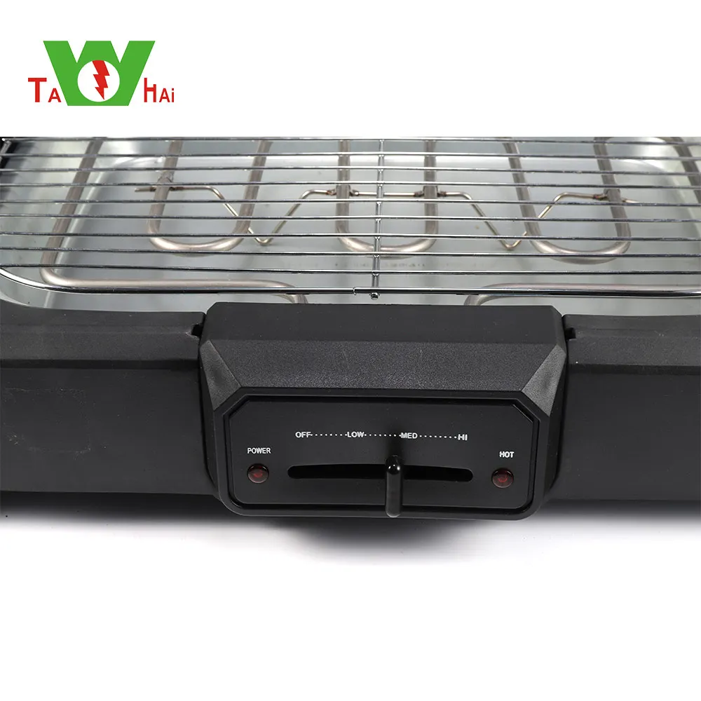Smokeless indoor electric griddle teppanyaki grill bbq stay 2000W grill bbq electric