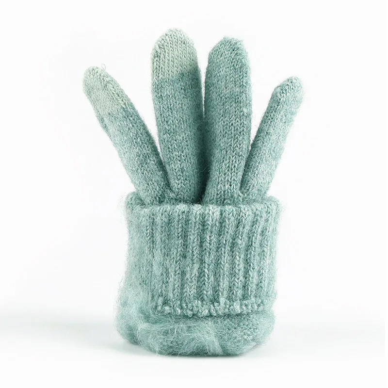 High Quality Winter Melange Acrylic Yarn Jacqurard Warm Thinsulate Knitted Glove