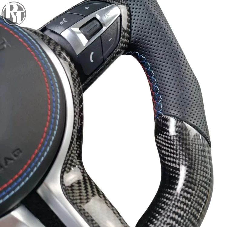 Светодиодное рулевое колесо из углеродного волокна подходит для BMW M2 M3 M4 M5 M6 F10 F30