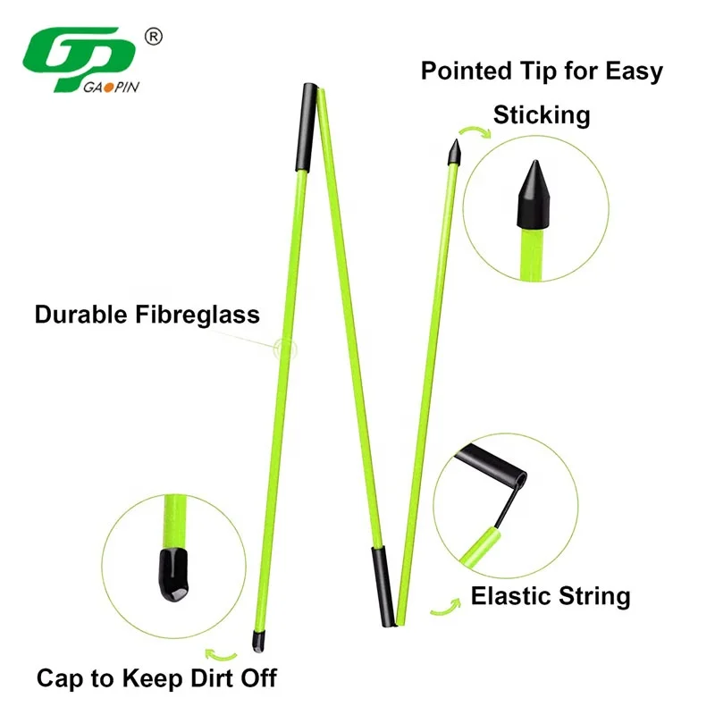 High Quality Wholesale Custom Logo 3-Section Golf Alignment Sticks Golf Training Aids Posture Corrector Tool