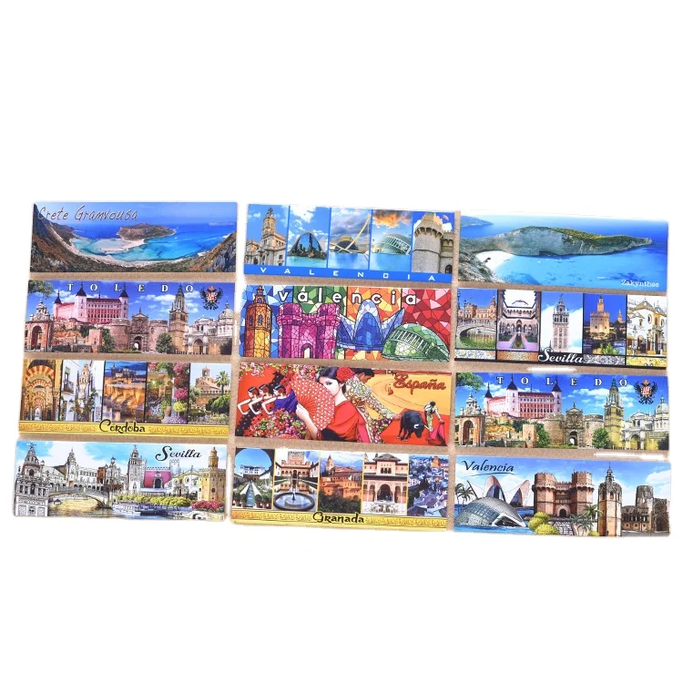 hot-sale fridge magnet metal magnetic refrigerator custom souvenir city refrigerator magnet