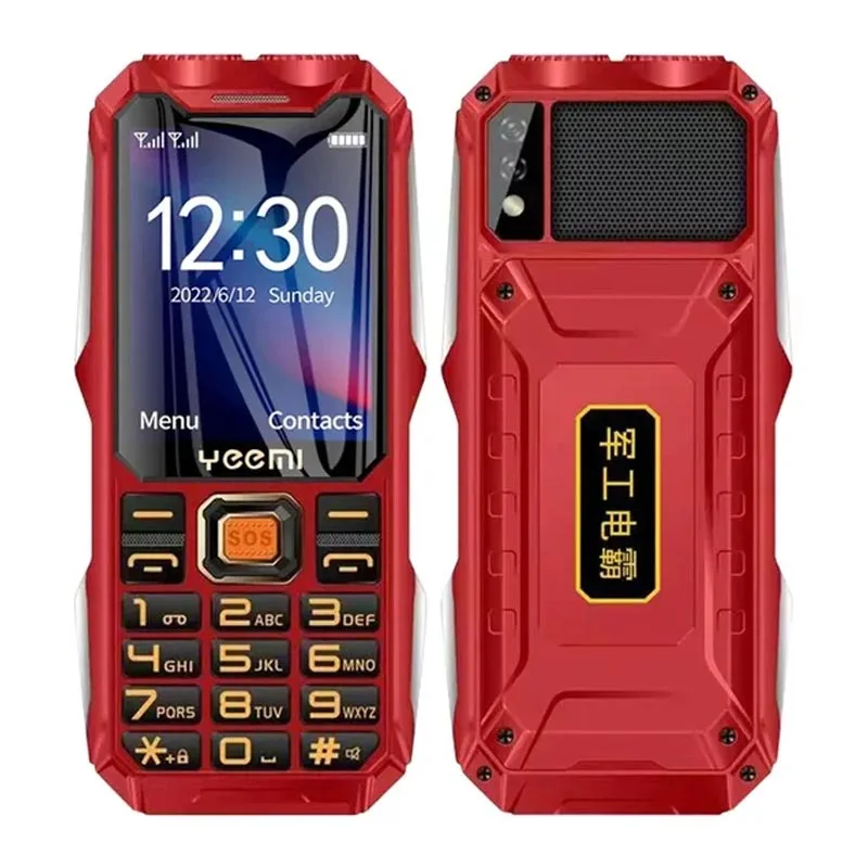 Q8 Cheap 2g 4G Mobile Phone Large Battery Double Flashlight Dual SIM Big Button Cellphone For Elderly 2.6Inch HD Screen