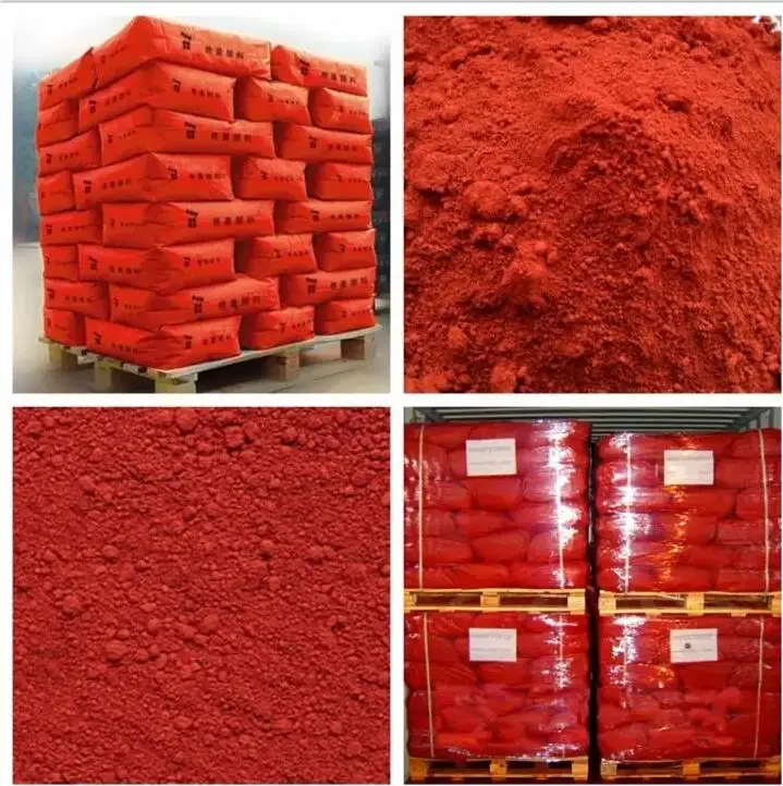 Iron oxide red 110 120 130 101 inorganic pigment, used for paint, concrete, cement brick dye Fe2O3