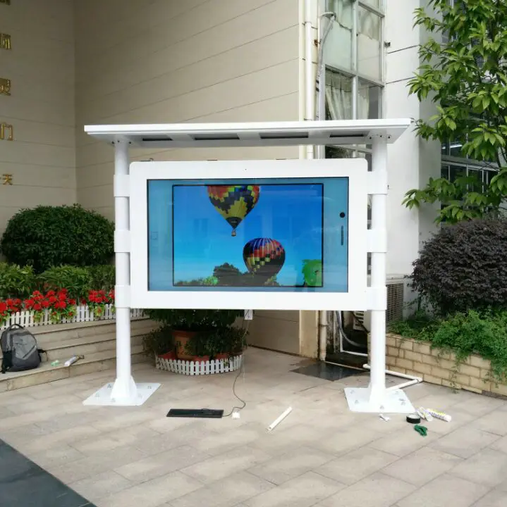 49inch  2000cd outdoor vertical screen floor standing fully laminated waterproof advertising machine