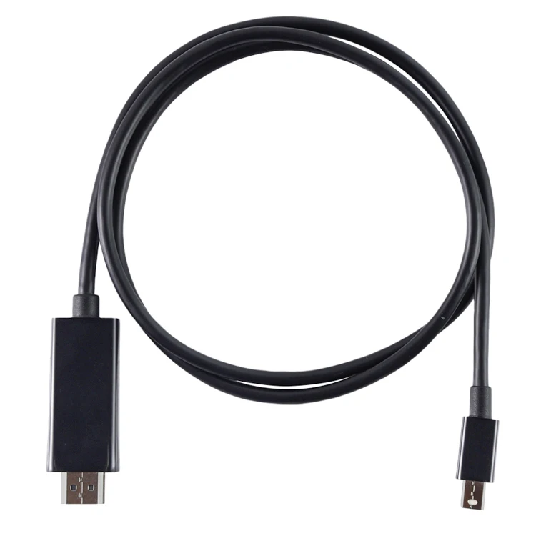 Black mini Display Port To Hdmi Cable Adapter Male  Dp To Hdmi Converter Adapter cable hdmi 4k