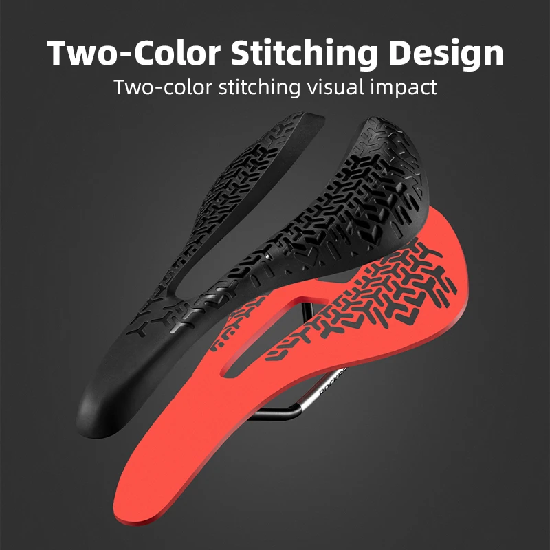 ROCKBROS 3D Bicycle Saddle Seat Nylon Mountain Road Bike Comfort Bike Cushion Outdoor Good Quality PVC Plastic