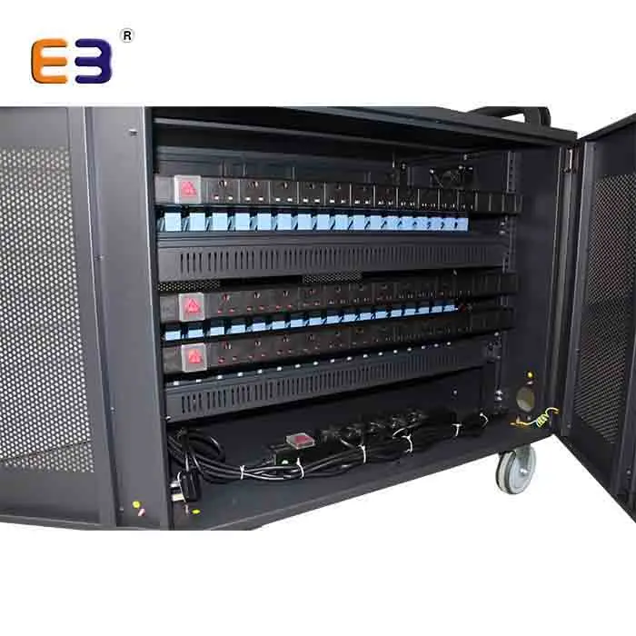 Metal Material 40 Bays Removable USB 2.0 2.4A Laptop Charging Trolley