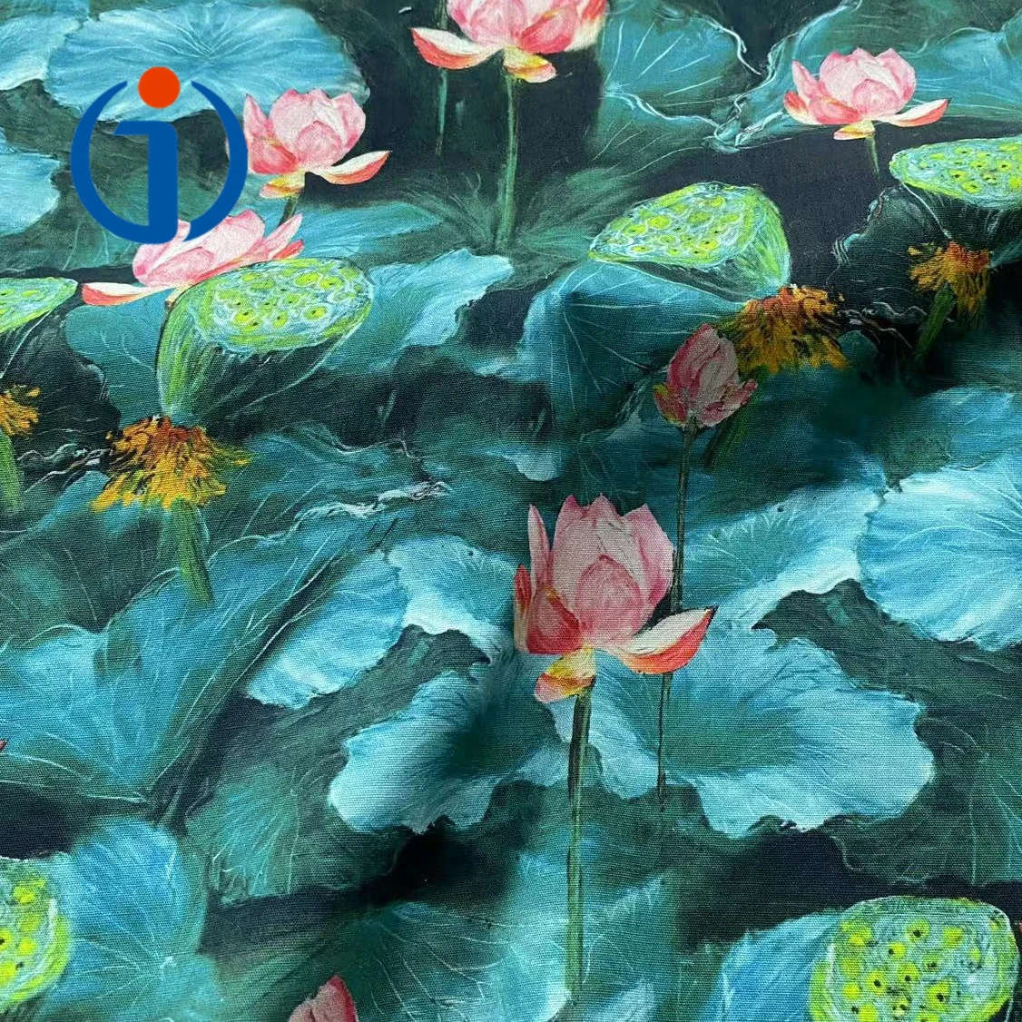 Wholesale Chinese Style 100gsm 40s 100% Cotton Floral 3D Digital Printing Fabrics for Dress