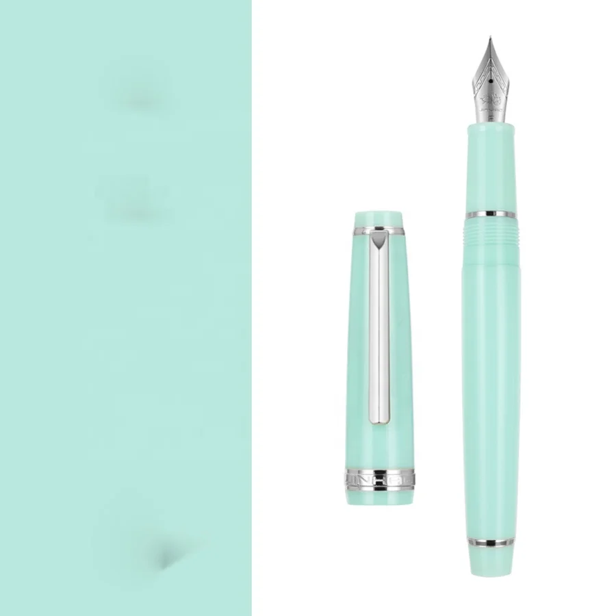 Jinhao 82 acrylic silver clip classic design smooth writing calligraphy writing pen with converter