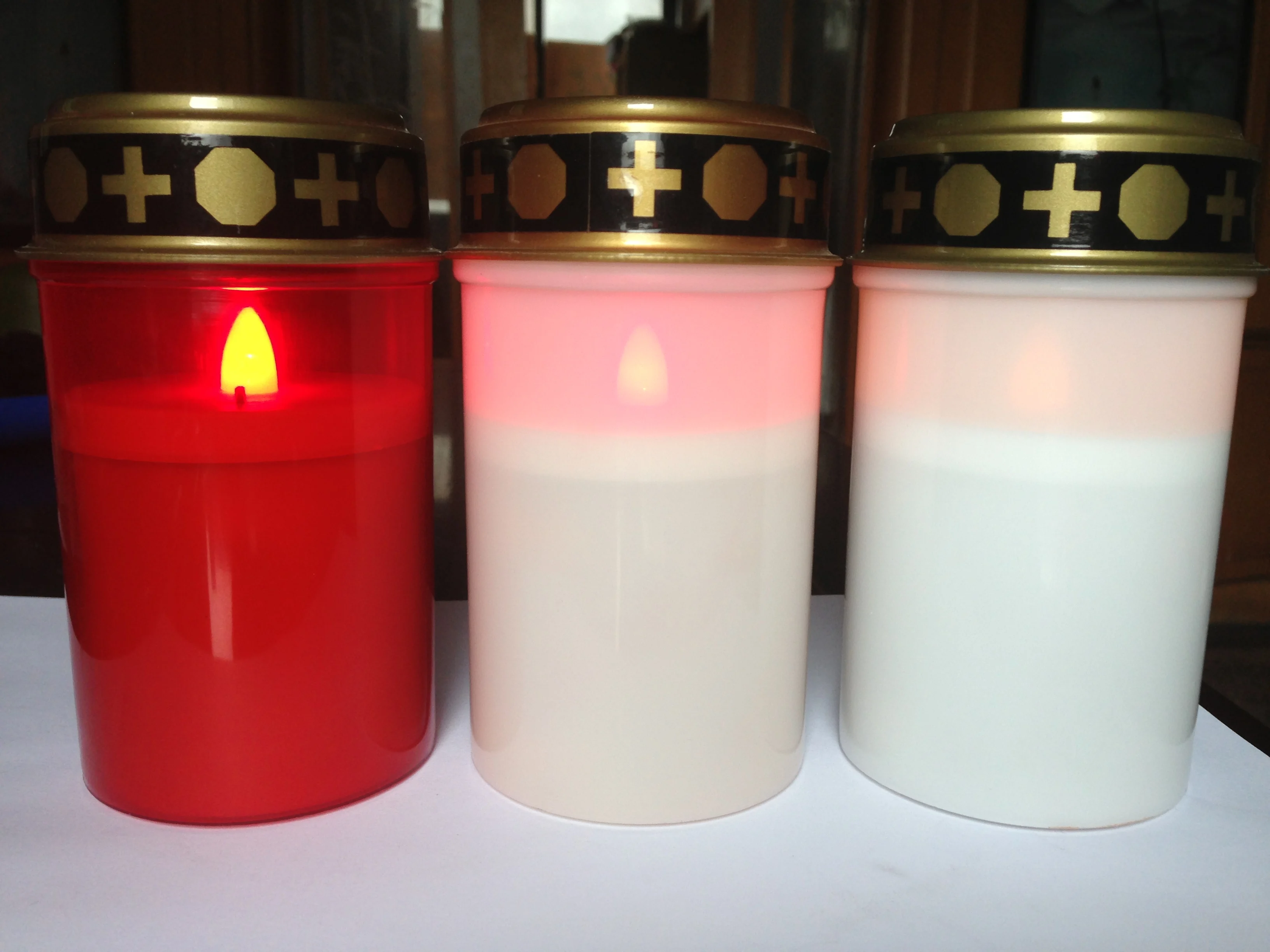 IP44 OEM ODM ручная пресс-форма для воды доказательство похорон кладбище вечные свечи светодиодные грубые свет лампы в форме свечи