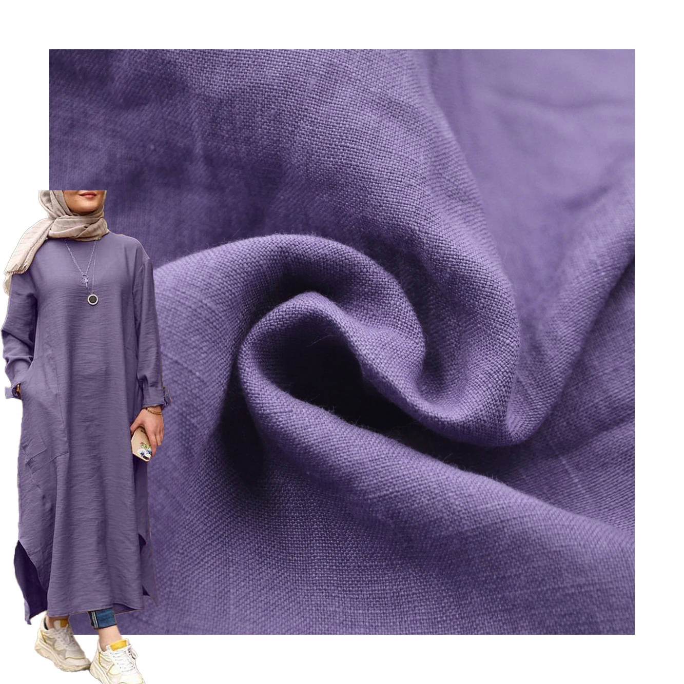 High quality linen viscose fabric for linen fabric shirt