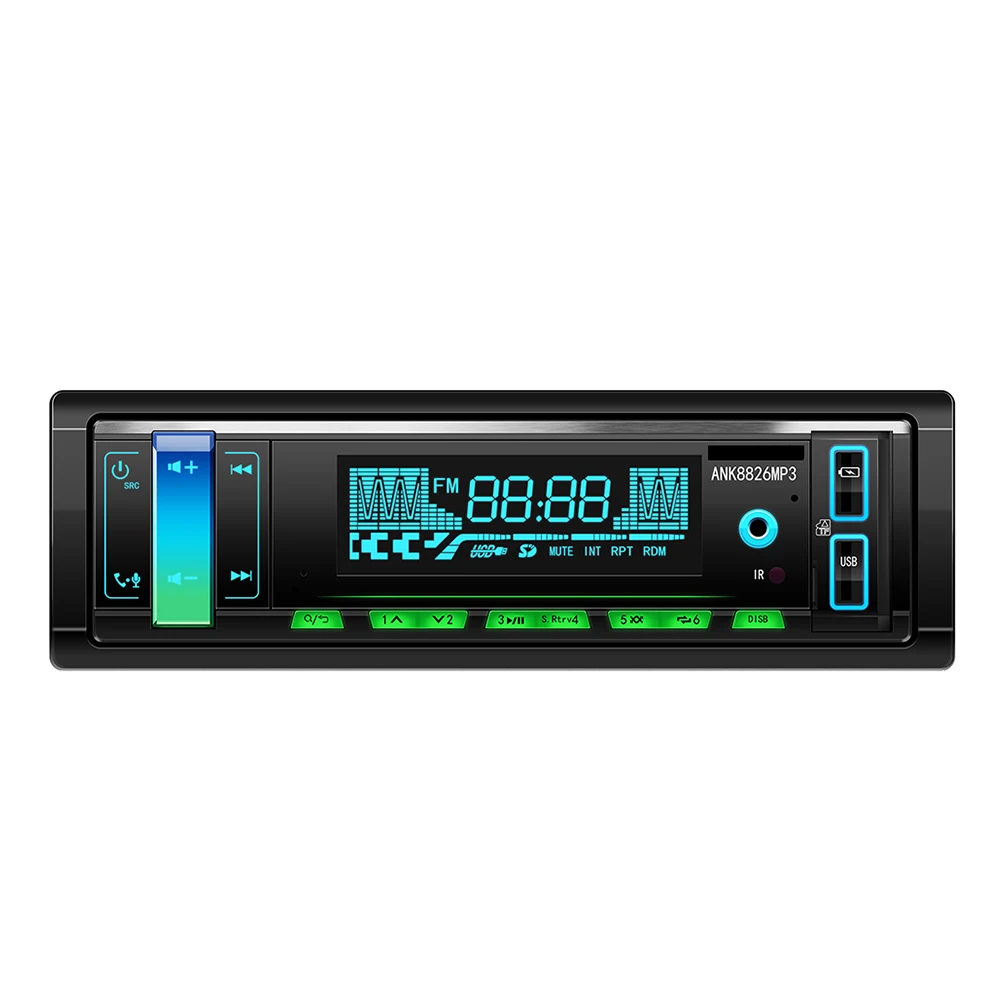 Hot Selling High Fidelity High Quality Universal Car Radio Stereo 1 Din With Bt Aux Usb Car Mp3 Player