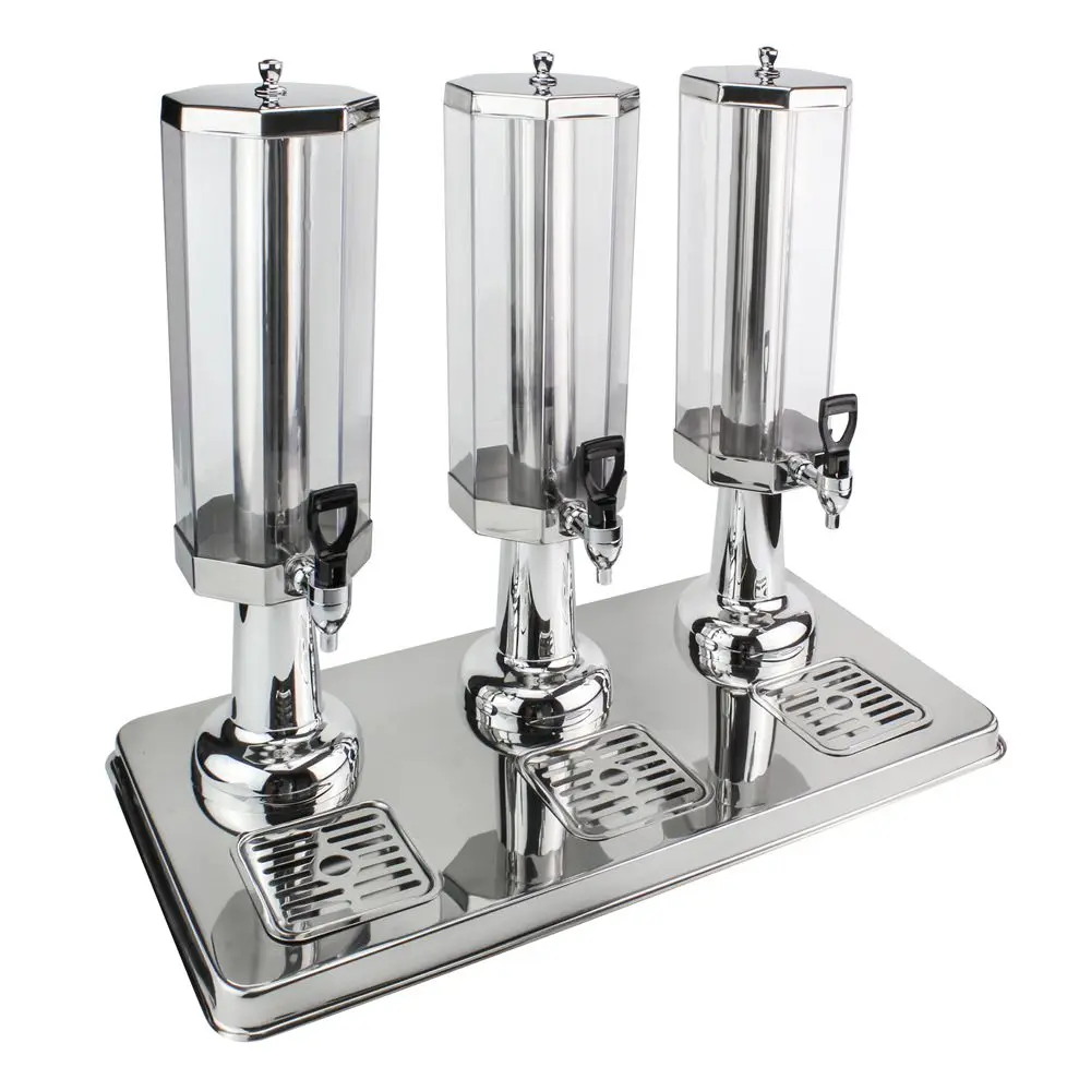 Hot Sale 3 Water Outlets Bar Equipment Gold Beer Juice Tower For Hotel Kitchen Restaurant