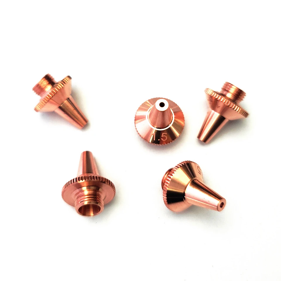Welding Tips For Soldering Laser cutting machine nozzle Laser head accessories Single layer double layer red copper nozzle