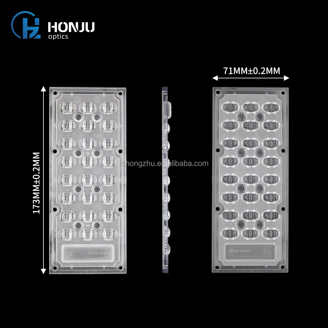 HONJU T2M degree LED Outdoor lighting lens Fresnel LED plastic PC optical flood light lens