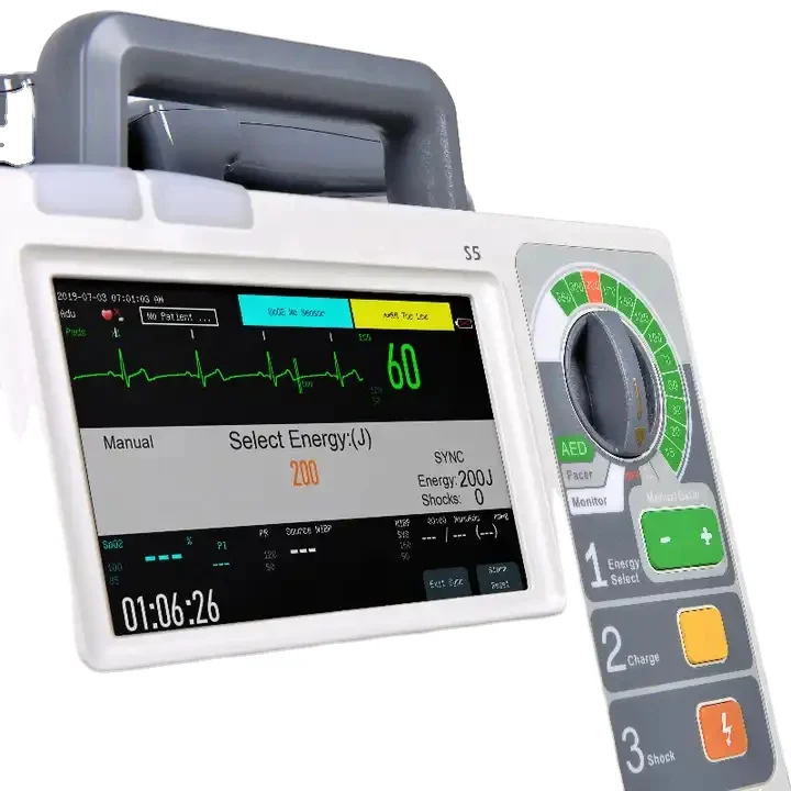 Defibrillator Portable Medical Cardiac Defibrillator First Aid Use Thermal Automated External Defibrillator Monitor