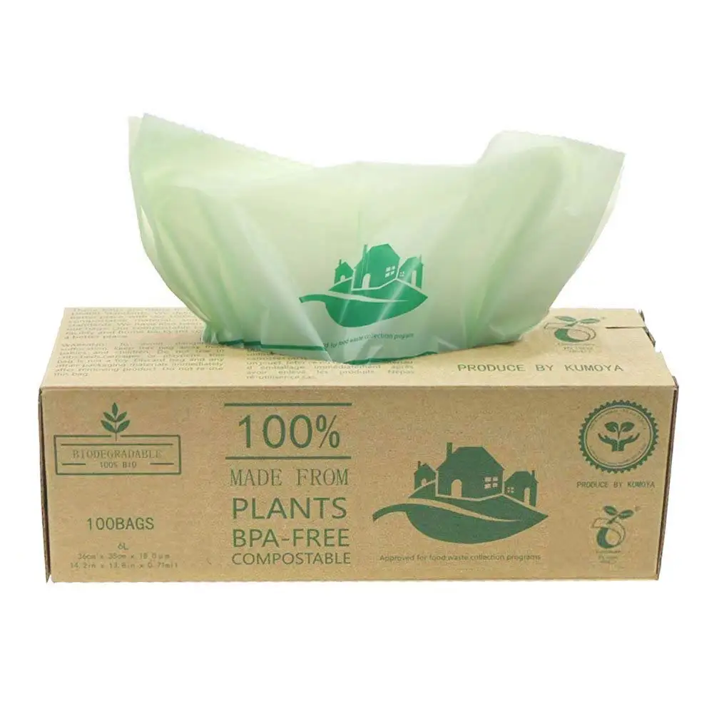 Custom printing biodegradable cornstarch trash bag