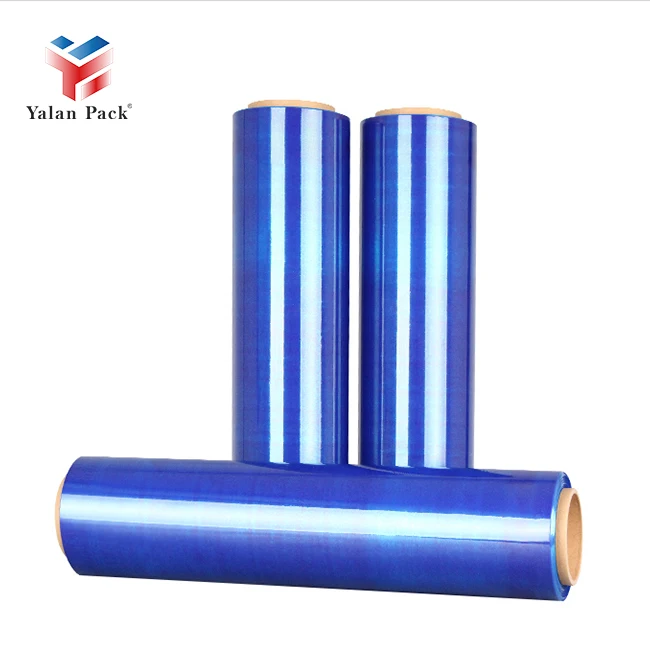 LLDPE Packing Cargo Blue  Pallet Wrap Strech Film Roll