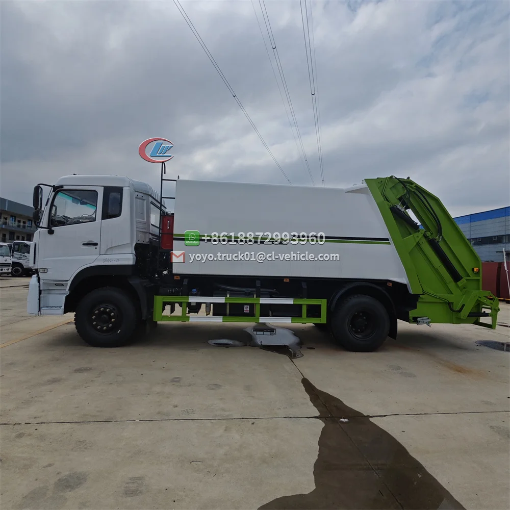 КЛВ 12 квадратных задних 180 л.с. 5 тонн компрессионный мусоровоз для уборки мусора