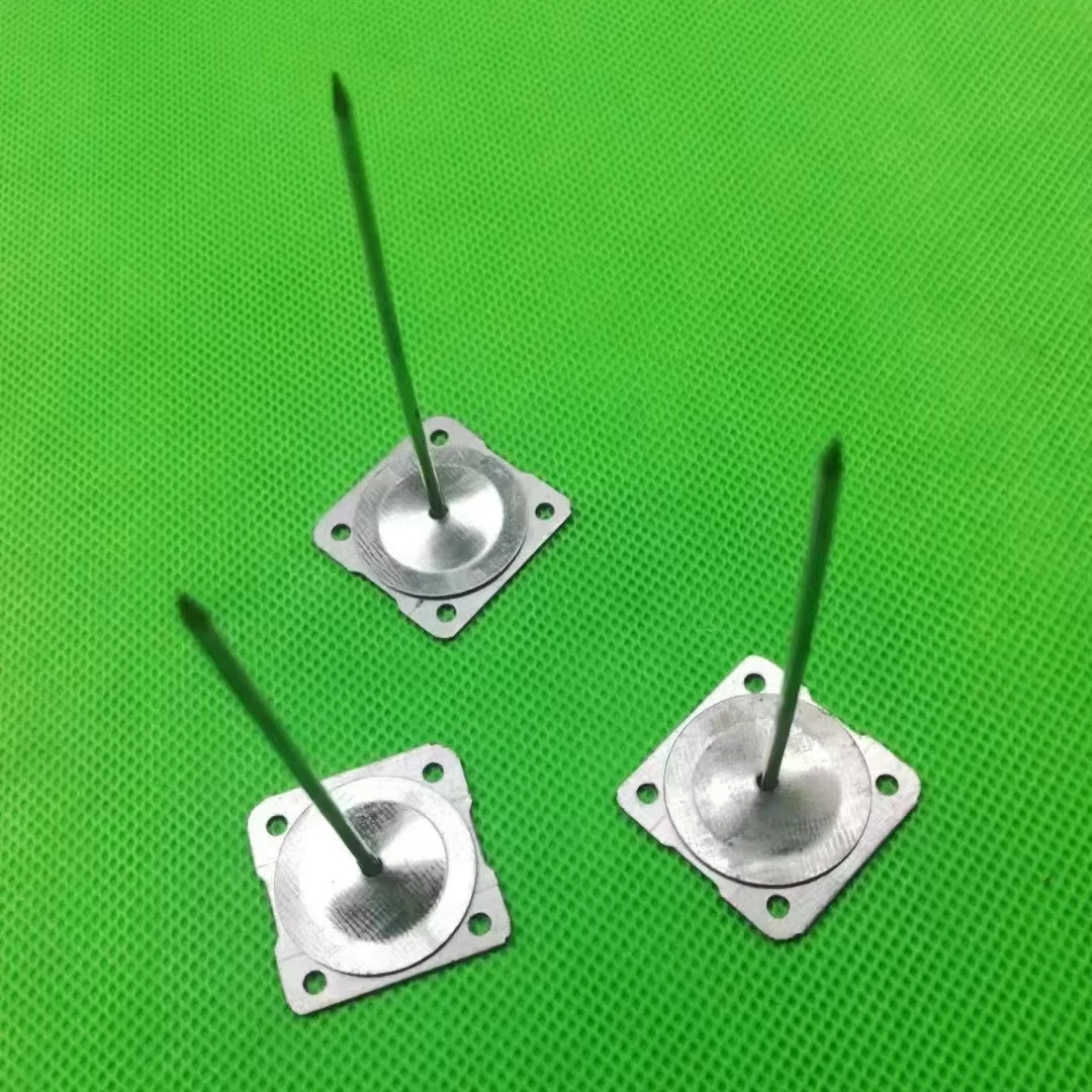 Rock Wool Square galvanized steel aluminum Metal Self adhesive Insulation Nails