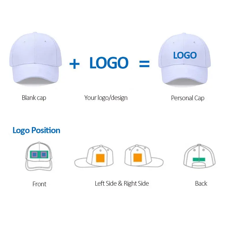 Wholesale 100% Cotton Baseball Caps Dad Customize Blank Sports Hats And Caps Embroidery Logo Snapback Cap for Men