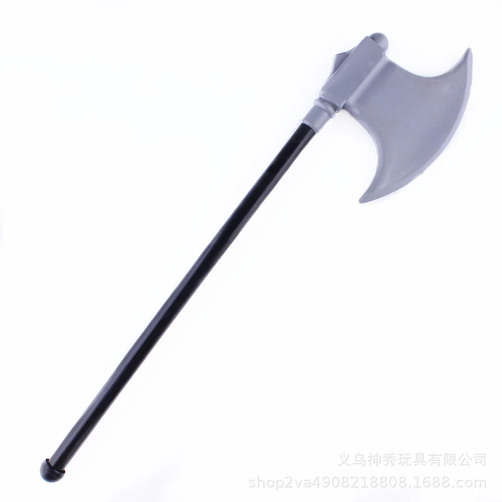 Halloween Demon Weapon Props Great Axe Sickle Red Devil Big Fork