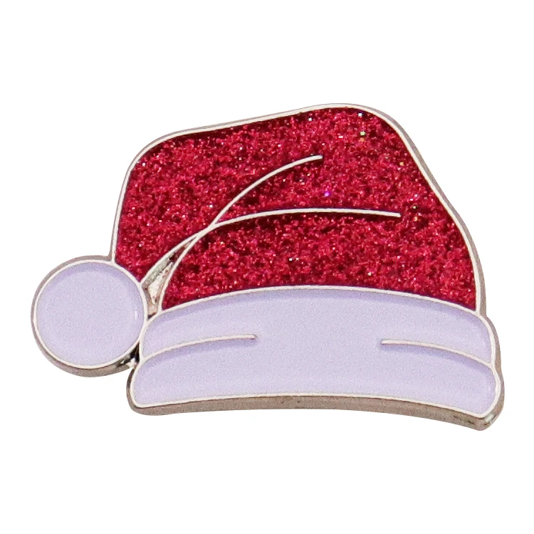 New Products Christmas Metal Enamel Pin Manufacturer Custom Brooches Christmas Stocking Man Women Badge