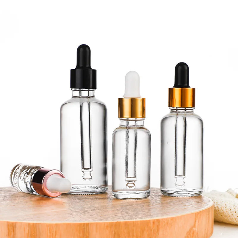 Essential Massage Oil Pipette Refillable Bottles Frosted Container