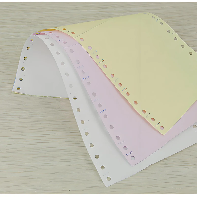 Sunkey High Quality Letter Size 3 Plys Continuous Carbonless Computer Paper Ncr Paper Sheets Form Copies For Invoice