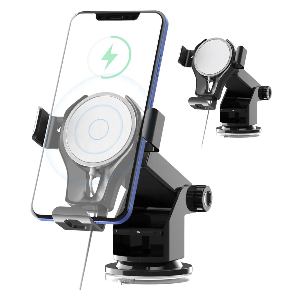 
Tofast Car Phone Mount And Wireless Charger With Detachable Magnetic Wireless Charger For Magsafe 