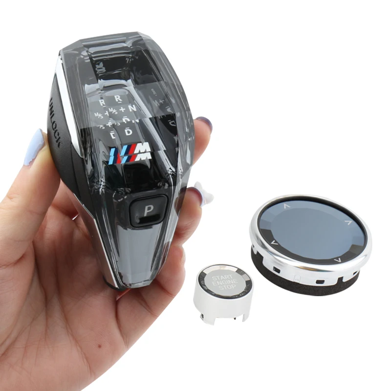 Цветной Код для BMW X5 F15 2013 до 2018, Модифицированная кристальная ручка переключения передач из трех предметов, ручка переключения передач