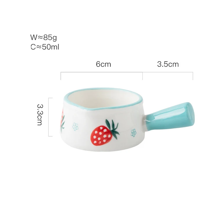 Mini Soup Sauce Bowls Milk Creamer Pitcher Ceramic Creamer Pitcher Small for Coffee Tea Bag Soy Sauce