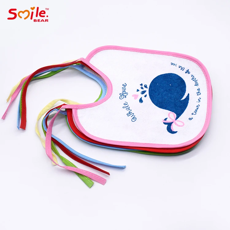  Симпатичный шарф Smile Bear для новорожденных мальчиков и девочек воротник еды Слюнявчики хлопковые детские нагрудники слюнявчик