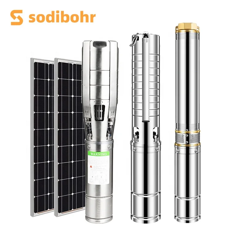 72v 1100w Dc Brushless Solar Submersible Water Pump With Borehole Dc Controller With Mppt For Aquaculture