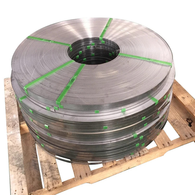 S304 Slit stainless steel Deburred banding 12 mm Wide x 0.50 mm thick x 20 Kg Coils per