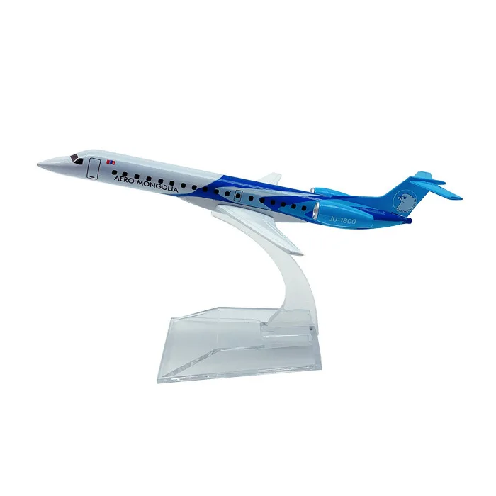 1/400 Scale 16cm AERO Mongolia Airlines ERJ145 Plane Diecast Alloy Airplane Model