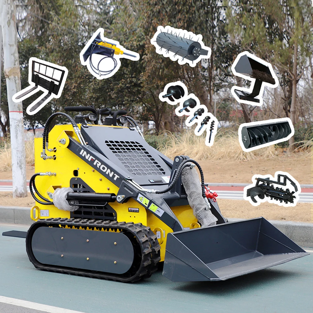 Factory Direct Supply Mini Track Crawler Skid Steer Loader YF25 skid steer With Lowest Price