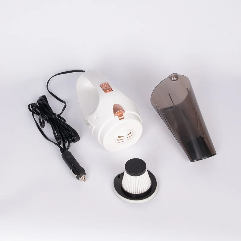 Full Set White 3M 0.5 square meters Wired Vehicle Vacuum Cleaner 72W 6A 12V 2800pa Portable Universal Car Cleaner Vacuum