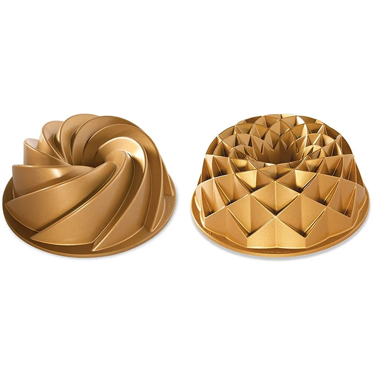 Nonstick Inner Coating Die Casting Aluminium Nordic Ware Jubilee Bundt Pan Cake Pans