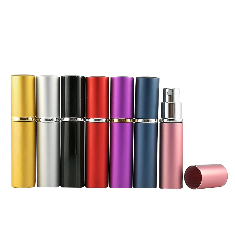 5ML 8ML 10ML 15ML 20ML Unique Beautiful Aluminum Empty Pocket Decorative Small Round Perfume Bottle