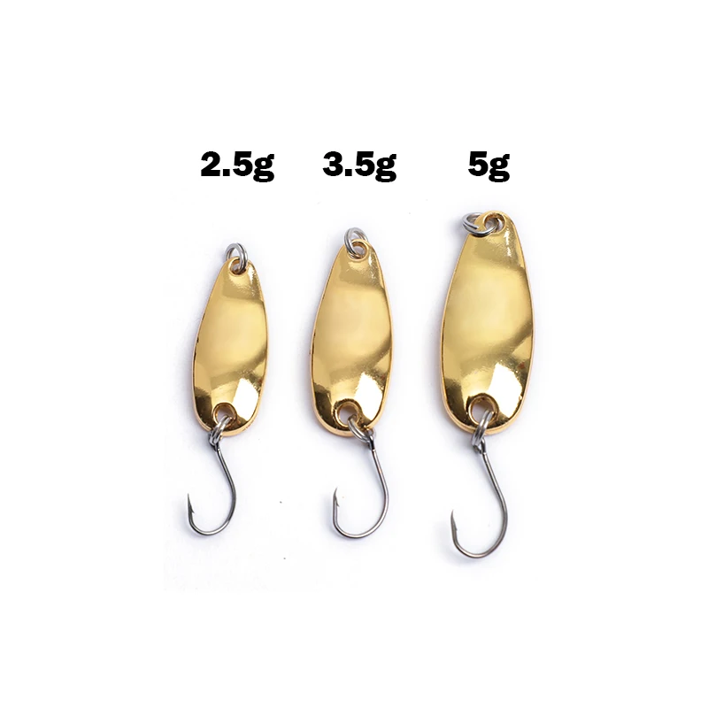 OUTKIT 1pcs Trout/Bass Lure Spoon bait Spinners Spoon Bobbin Artificial/Hard Bait Sequins For Carp Fishing Tackle/Wobblers
