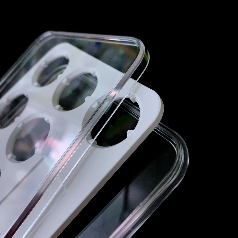 
PC Transparent porous acrylic plastic custom coin display capsule set silver coin collection salb L 