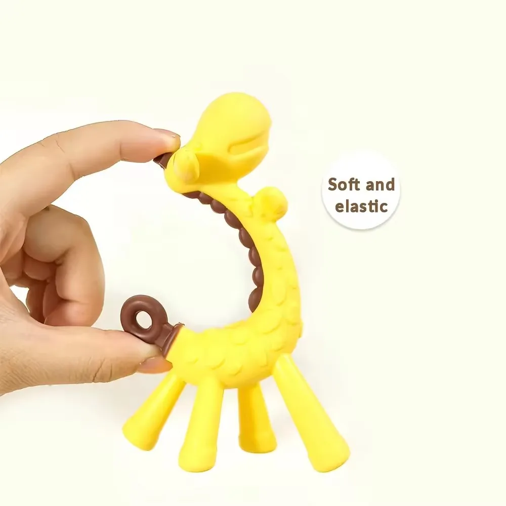 High Quality Giraffe Design Baby Accessories Product Soft Toy Kids Teething Toy Chew Sensory Toys Gift