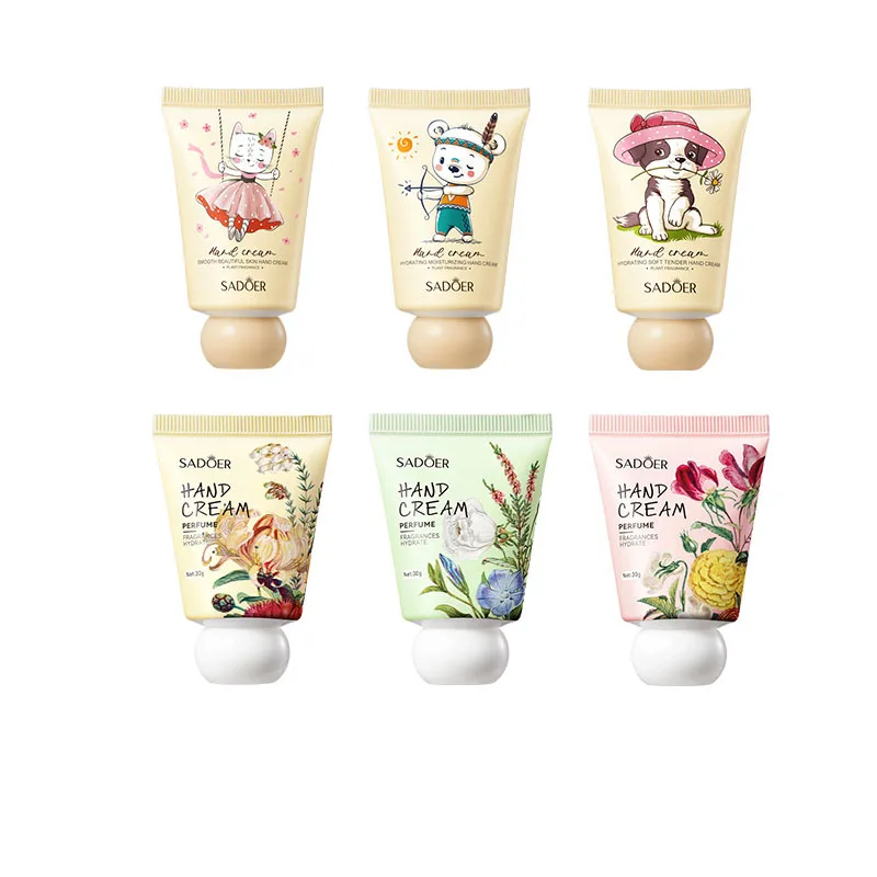 SADOER Natural Flower Extract Rose Cream Moisturizing Anti-freeze Anti-drying Mini Hand Cream Moisture Lotion