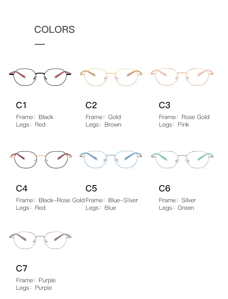 New design optical metal frame 2023 anti blue light glasses for kids silicon yewear frame for children