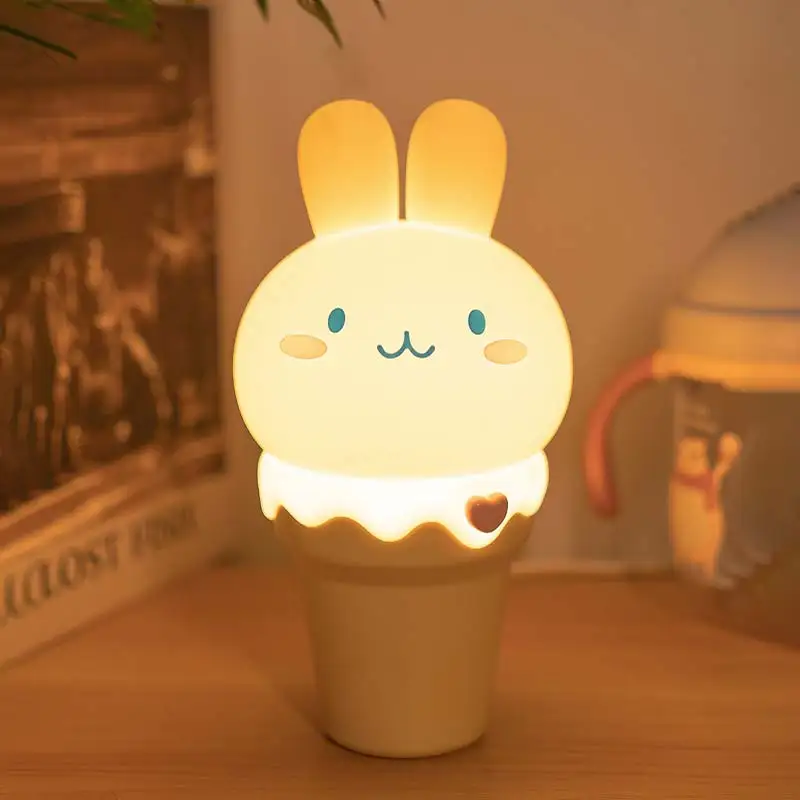 2023 новый продукт, мини-стол, милый маленький светодиодный силиконовый светильник, силиконовый ночник, детский ночник